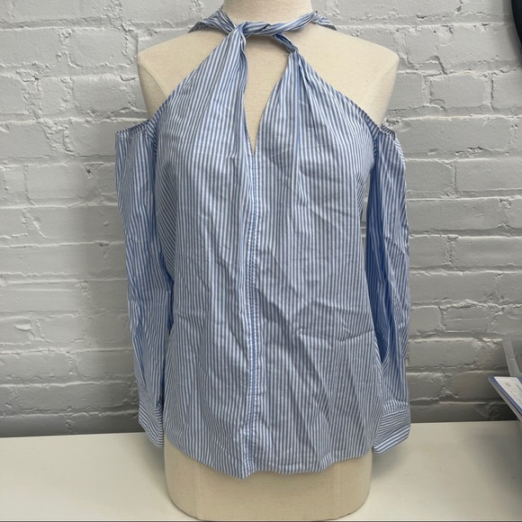 RAG & BONE Collingwood Top Striped Blue Size XS - Picture 3 of 7